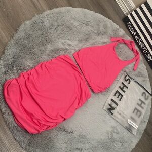 SHEIN HOT PINK 2 piece set